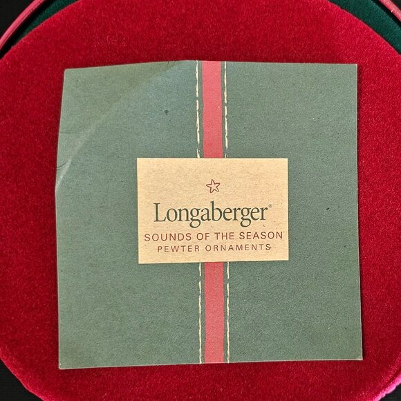 Longaberger 2003 Sounds of  the Season Pewter Musical Instrument Ornaments - Picture 3 of 5